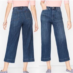 Talbots Wide Leg Crop Jean